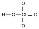 Графическая формула хлорной кислоты