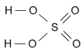 Графическая формула серной кислоты