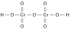 Графическая формула дихромовой кислоты